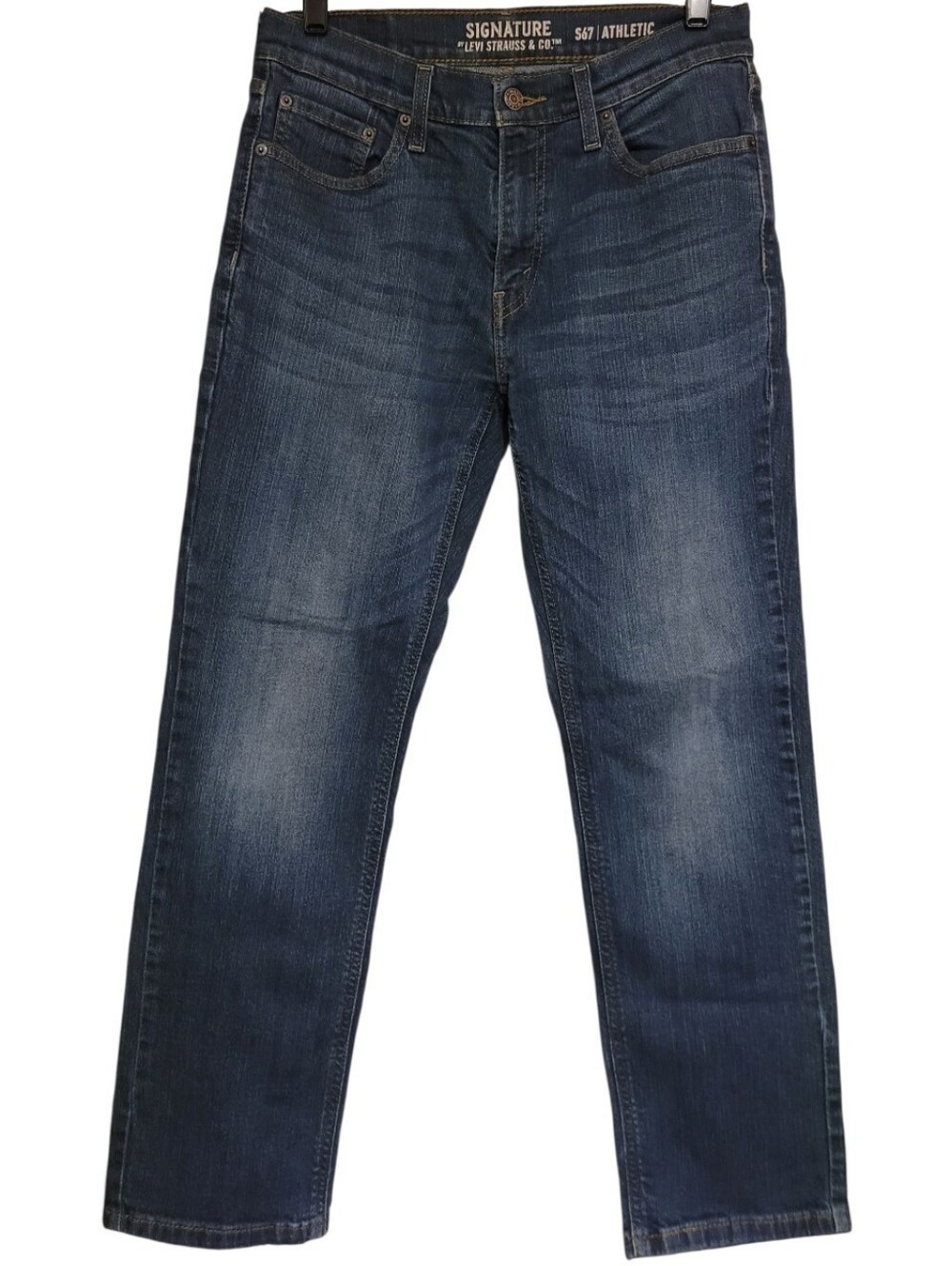 Signature by Levi Strauss S67 Athletic Jeans Mens 30 x 30 Darker Wash